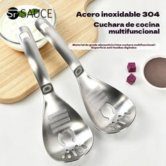 🔥50% reducere🔥🥄【Cumpărați 1 obțineți 1 gratuit】Lingură și strecurătoare multifuncționale din oțel inoxidabil 304