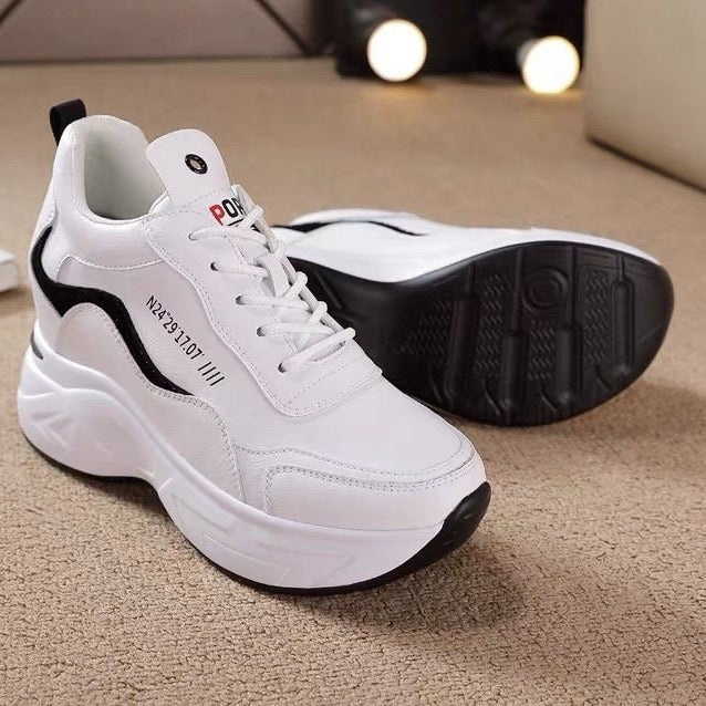 Talpa groasa din piele noua, inalta pantofi sport casual