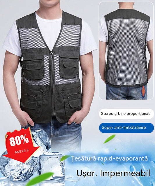 🔥【XL-4XL】Vestă funcțională casual cu mai multe buzunare