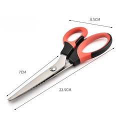 ✂️【Cumpărați 1 obțineți 1 gratuit】 Foarfece multifuncționale pentru roz cu muchie în zig-zag – Pentru materiale textile, hârtie și obiecte de artizanat 🧵