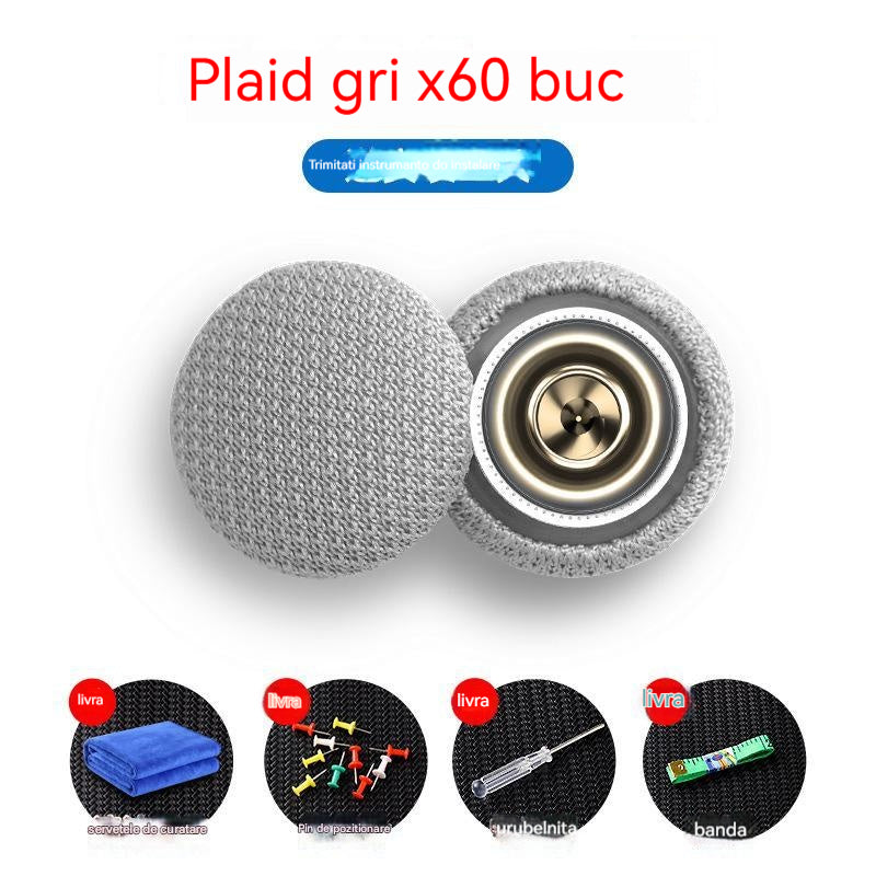 🔥【60 bucăți】Pânza de pe acoperișul mașinii cade, reparați catarama de fixare a cuielor Modificare și recondiționare interior a mașinii chins fără demontare (kit de instrumente de instalare + șurubelniță + prosop inclus)
