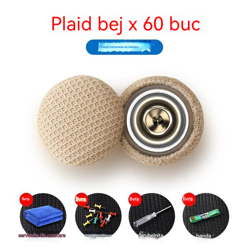 🔥【60 bucăți】Pânza de pe acoperișul mașinii cade, reparați catarama de fixare a cuielor Modificare și recondiționare interior a mașinii chins fără demontare (kit de instrumente de instalare + șurubelniță + prosop inclus)