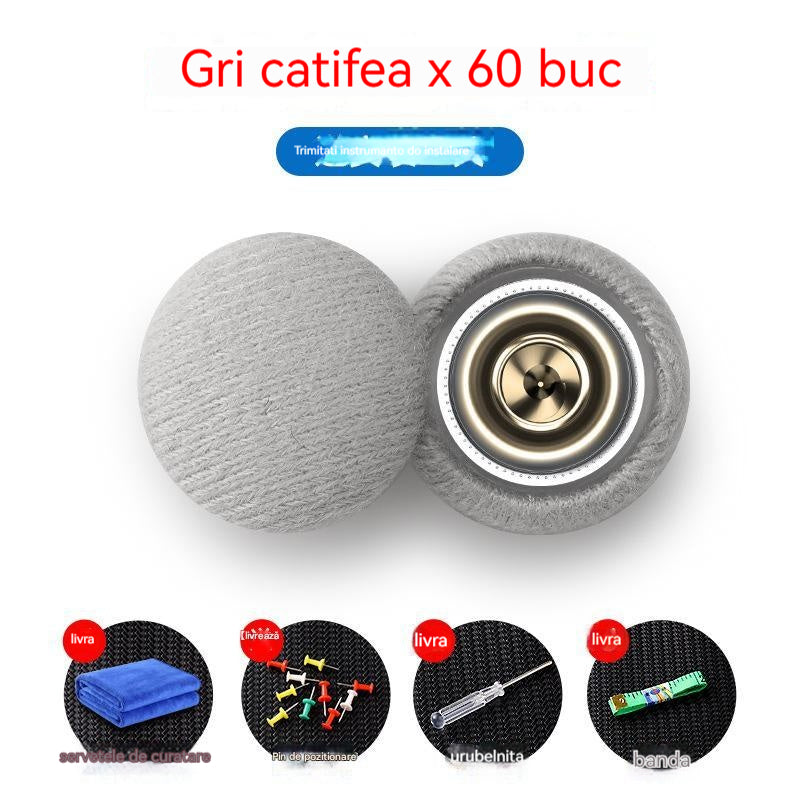 🔥【60 bucăți】Pânza de pe acoperișul mașinii cade, reparați catarama de fixare a cuielor Modificare și recondiționare interior a mașinii chins fără demontare (kit de instrumente de instalare + șurubelniță + prosop inclus)