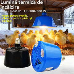 🌈Lampă de încălzire inteligentă cu temperatură constantă pentru păsări de curte