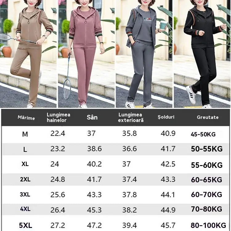 🔥【45-100KG】😍Costum de toamnă-iarnă cu mânecă lungă, format din trei piese (vestă + mânecă lungă + pantaloni)