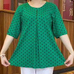 💞[L-5XL] 2026 Camasa noua cu imprimeu cu buline de toamna