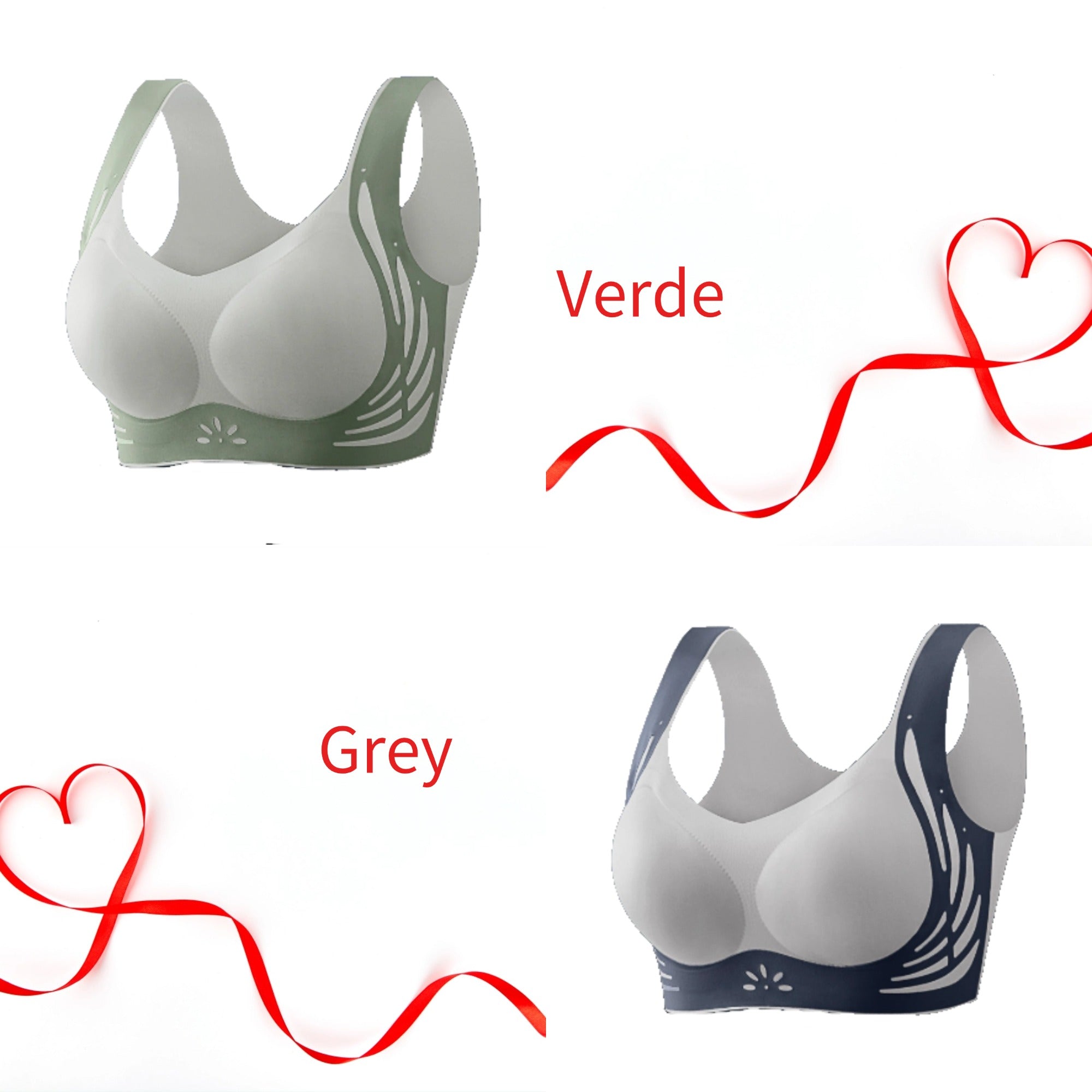 😍【2 bucată】Sutien push-up confortabil în stil vestă fără cusături❤️【40-85 kg】
