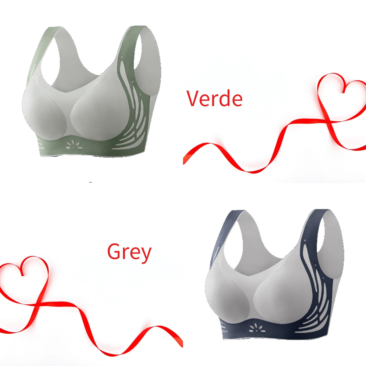 😍【2 bucată】Sutien push-up confortabil în stil vestă fără cusături❤️【40-85 kg】