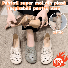 🔥【35-40】Pantofi de dama，Pantofi cu talpă moale anti-alunecare din piele de vacă
