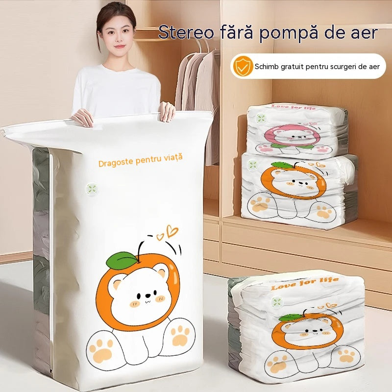 ✨🗃️ 5 bucăți la doar 144 lei 💨 Pungi de depozitare sub vid, compresibile, de mare capacitate: nu necesită pompă, sunt etanșe și reprezintă alegerea ideală pentru a economisi spațiu în valiză și acasă ✈️