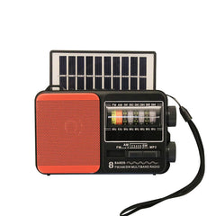 💥🏕️Un radio portabil multifuncțional cu lanternă de urgență, radio AM, hard disk Bluetooth și funcționalitate audio multizonă.