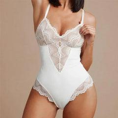 2026 Shapewear dantelă sexy înfrumusețarea corpului cu nasturi în rând