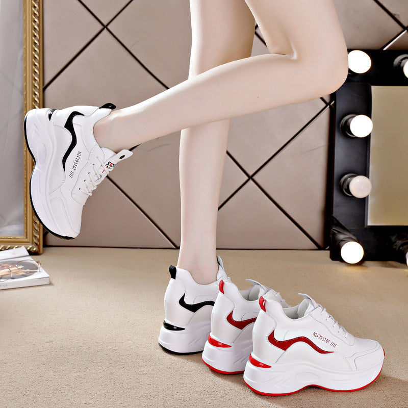 Talpa groasa din piele noua, inalta pantofi sport casual