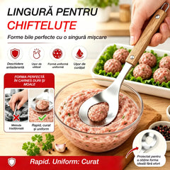 🍖 【2 bucăți】Formă pentru chiftele din oțel inoxidabil 304 – Ideală pentru prepararea chiftelelor din carne și pește, perfectă pentru gătitul acasă 🥄