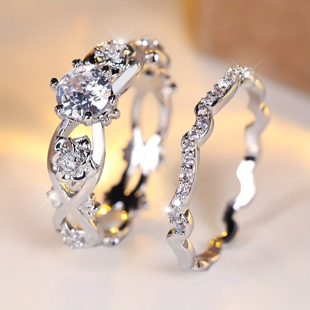 🎁💖💎Inel de damă cu moissanit din argint sterling S925