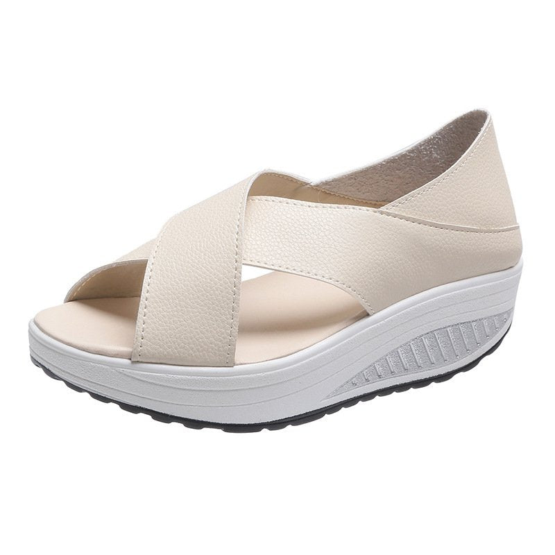 🔥✨【Ultima zi, reducere de 50%】【35-43】2026 Cele mai recente sandale casual pentru femei, cu talpă groasă, respirabile, cu gură de pește
