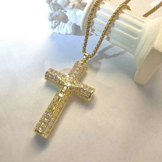 🔥💖Vânzări excelente - Reducere de 50%! 🎅✝️Colier cu pandantiv Răstignirea lui Hristos