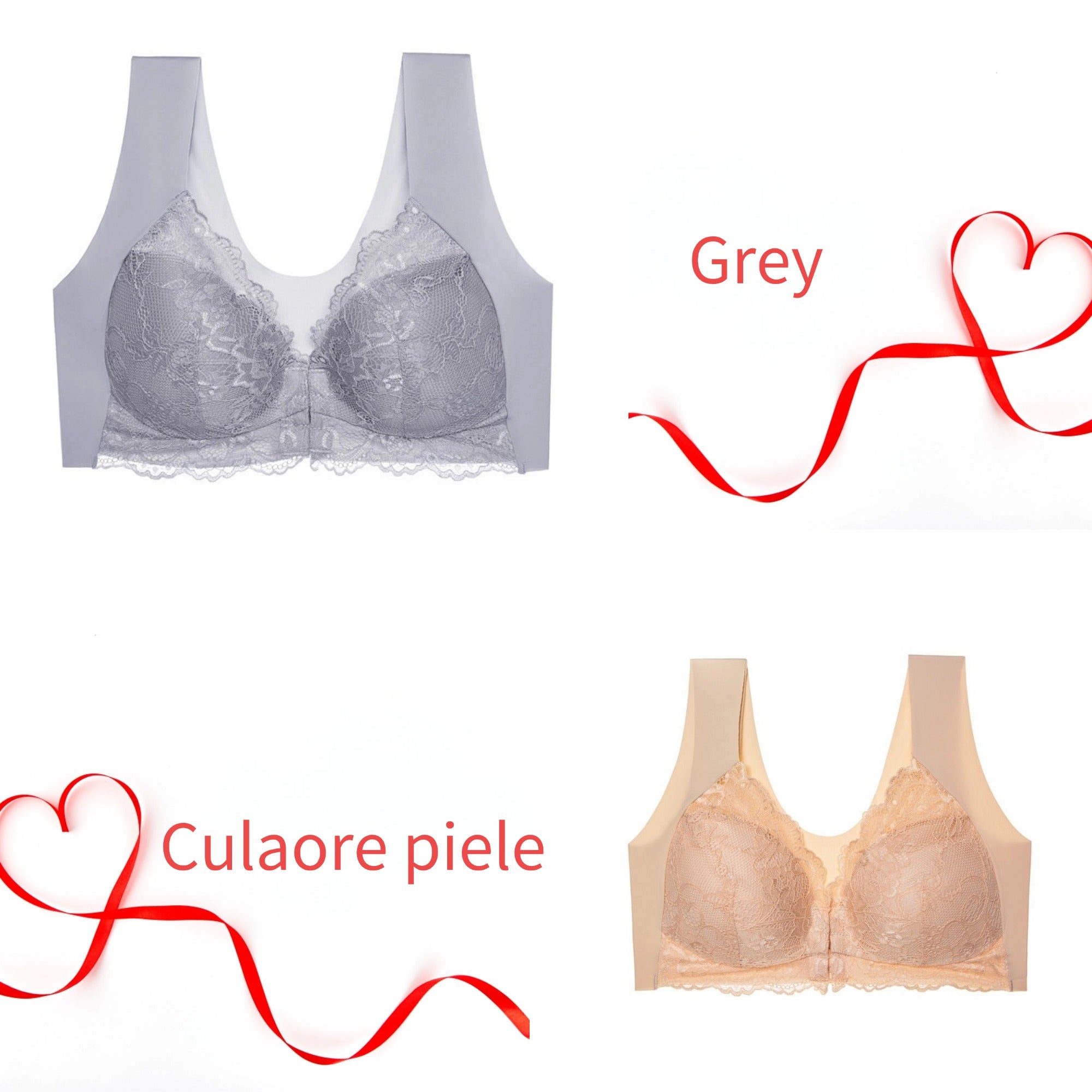 😍【40-100KG】Acest sutien are efect de lifting, dantelă delicată pe spate, o mărime mai mare, un design lift-and-fit și o închidere în față.