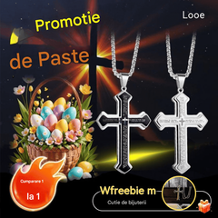 【Cumpărați 1 obțineți 1 gratuit】Colier simplu în formă de cruce - vine cu o cutie frumoasă de bijuterii