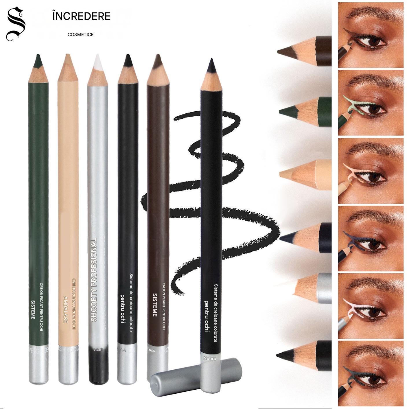 🔈🔈Profită acum de o reducere de 50%!💜Pachet de 5💜Eyeliner rezistent, rezistent la apă, din lemn