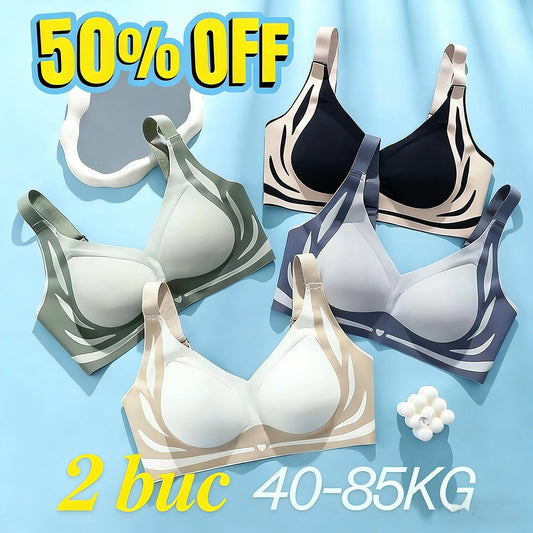 😍【Pachet de 2】Sutien pentru femei fără sârmă, dintr-o bucată❤️【40-85KG】