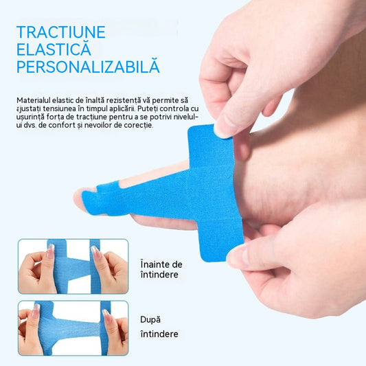 【Pachet de 50】Protecții flexibile pentru degete, plasturi pentru arsuri, bandaje sportive durabile