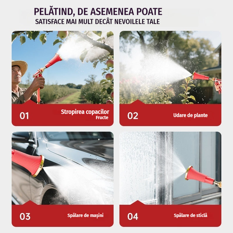 Pulverizator agricol de înaltă presiune cu filtru și duză rezistentă la vânt. Pulverizator agricol tip pompă cu piston.