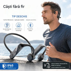 1 bucată 119 lei 🎧Căști Bluetooth wireless pentru conducție osoasă, potrivite pentru utilizări multiple