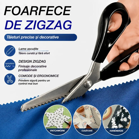 🔥✂️ Foarfece dentare pentru materiale textile, disponibile în 5 dimensiuni.