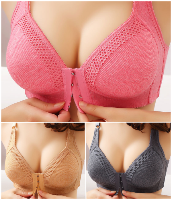 💥【Pachet de 3】👙Sutien push-up de înaltă calitate, fără cusături, la modă și sexy, previne căderea