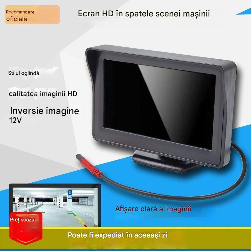 🔥Monitor universal de înaltă rezoluție pentru vedere spate pentru mașini, 4,3/7 inch Monitor universal de înaltă rezoluție pentru vedere spate pentru mașini, 12 V.