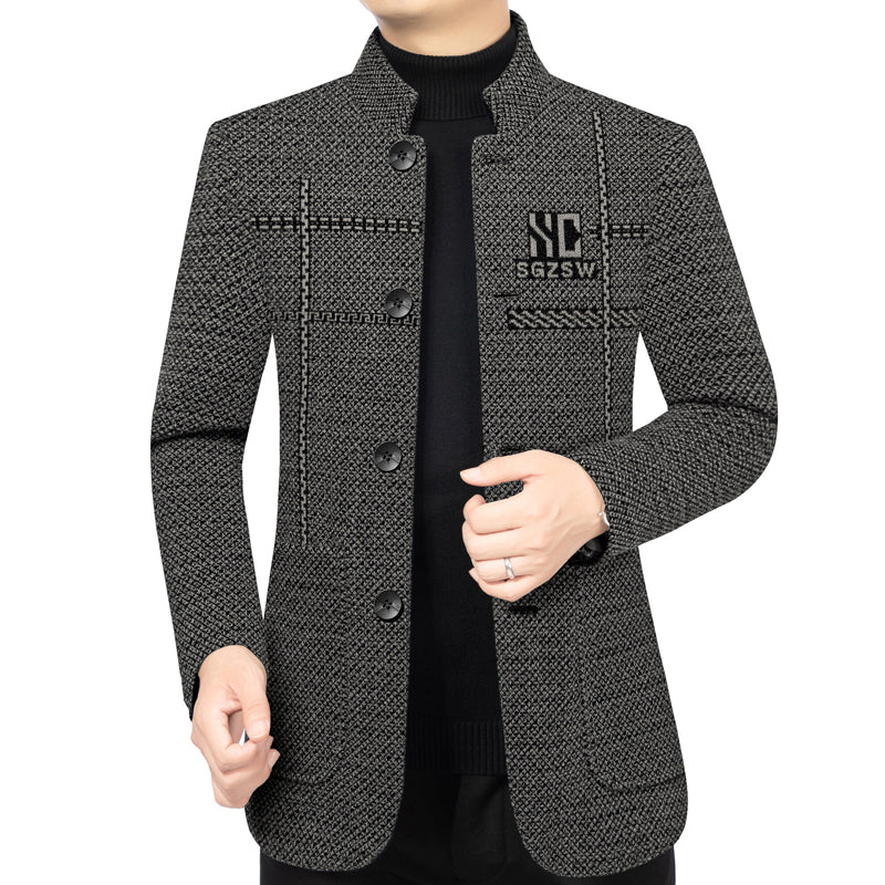 🧥🔥 Jachetă de iarnă bărbătească cu croială tridimensională 3D - Groasă și rezistentă la vânt, ideală pentru vreme rece în aer liber ❄️✨