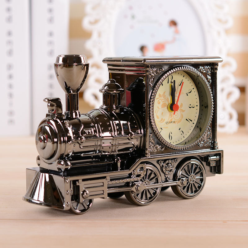 📢📢Reducere de 49%!! ⏰Ceas deșteptător retro cu locomotivă cu abur