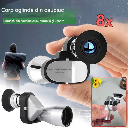 【🔭】Mini-telescop monocular pentru telefoane mobile – Telescop monocular portabil pentru călătorii și observare