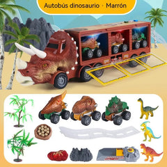🦖🚛Camionul cu dinozauri care depozitează, lansează și distrează! 🎵✨