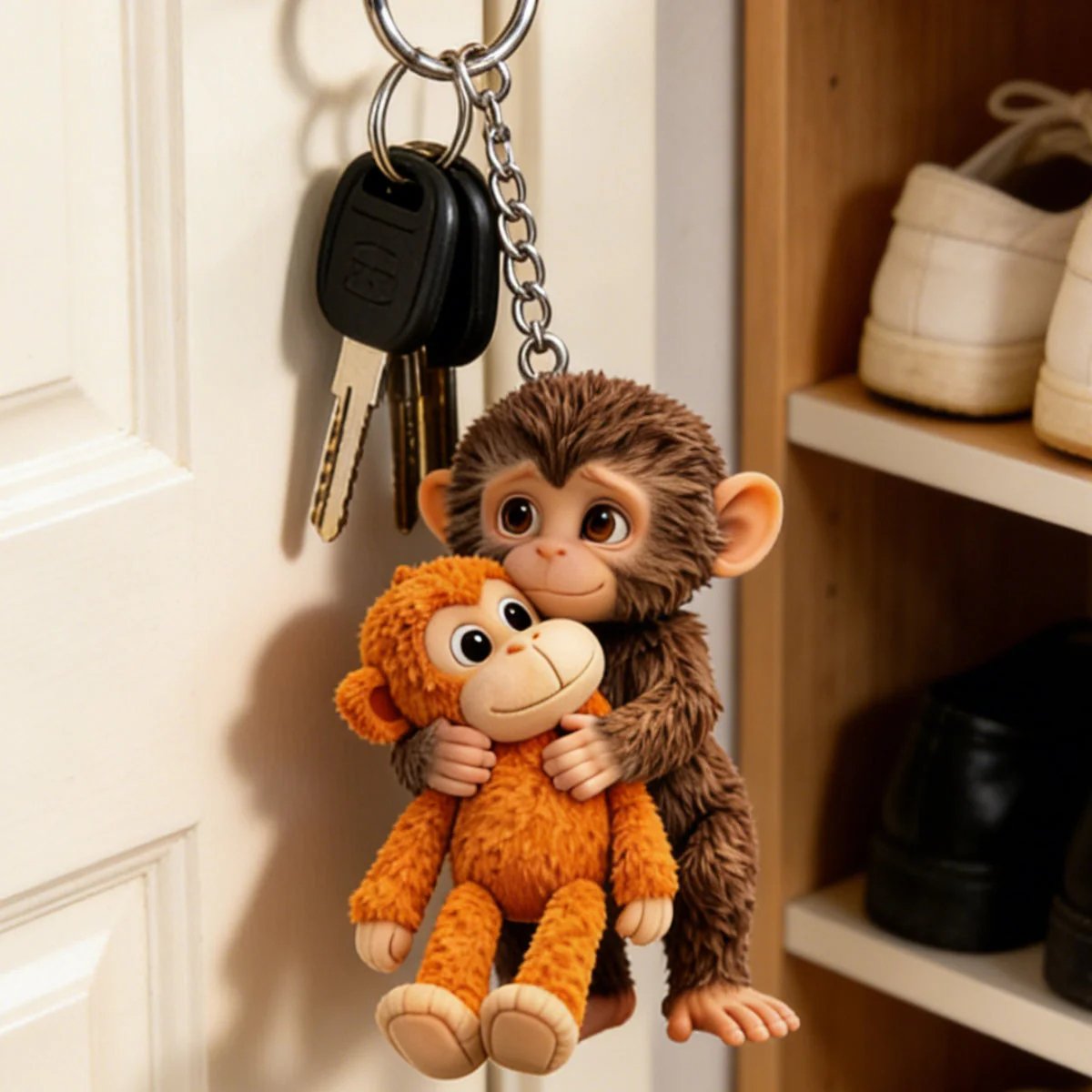 🏆Ultima zi cu o reducere de 60% - 🐵 Breloc Viral Punch 3D Maimuță 💕🎁Un cadou emoționant pentru iubitorii de animale, familie, prieteni și cei dragi.