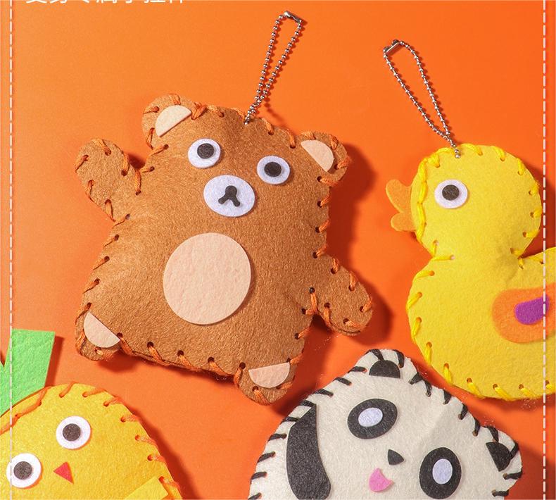 🧵😊 Kit de cusut DIY, lucrat manual, interesant pentru copii 😊