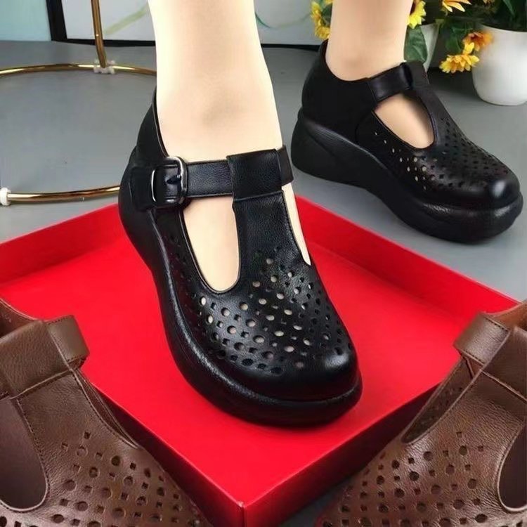 💥🔥👠【35-41】Sandale de vară pentru femei 2026, cu talpă goală și toc mediu, antiderapante