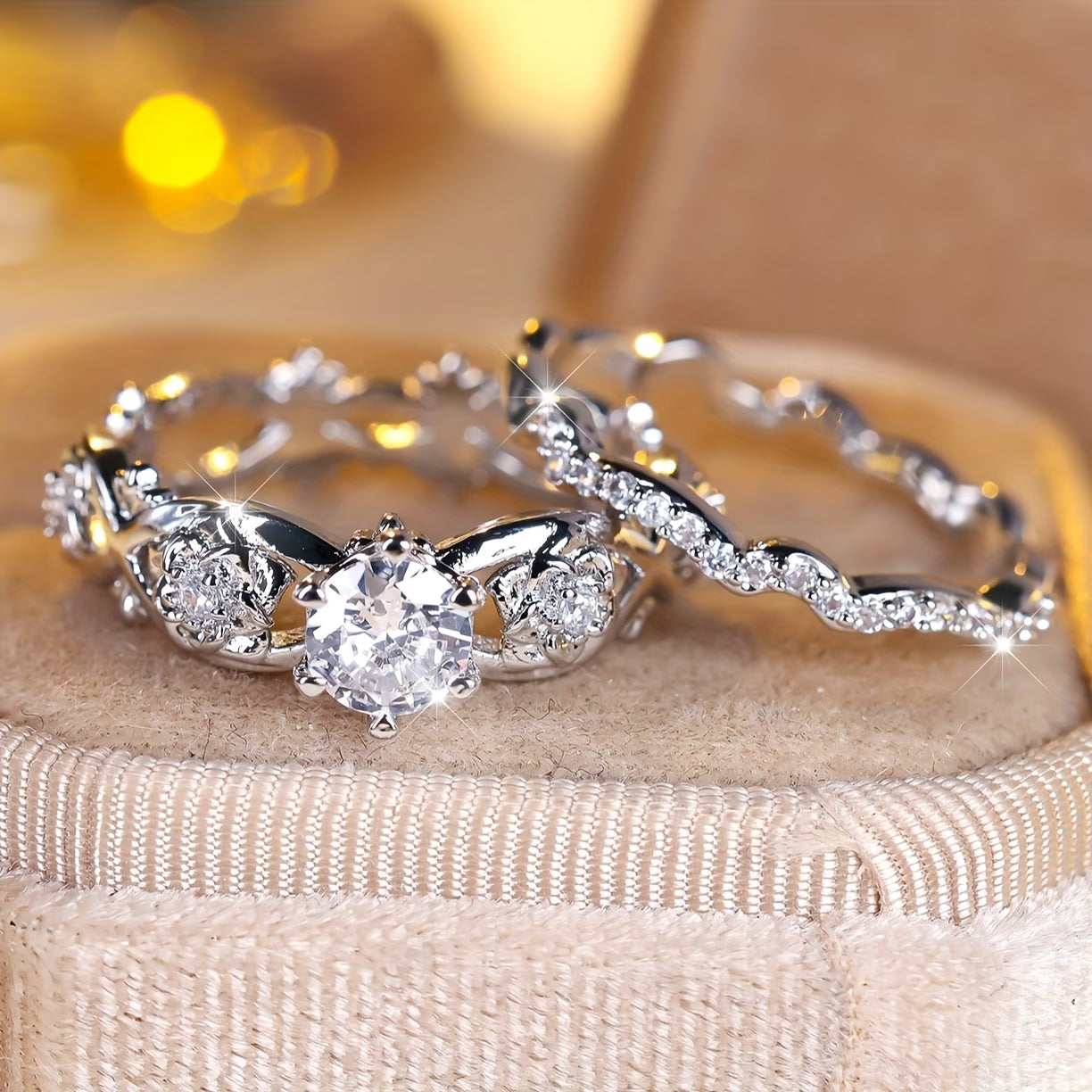 🎁💖💎Inel de damă cu moissanit din argint sterling S925