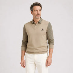 👔🔥【M-4XL】Tricou polo nou pentru bărbați, de lungime medie, de iarnă, mărime plus, cu guler și căptușeală din fleece.