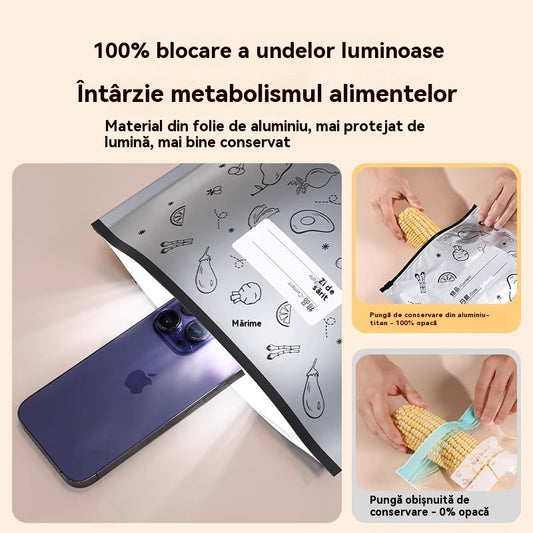 🥩【30 bucăți】Pungi reutilizabile pentru conservarea alimentelor – păstrează prospețimea, economisește bani! ✨
