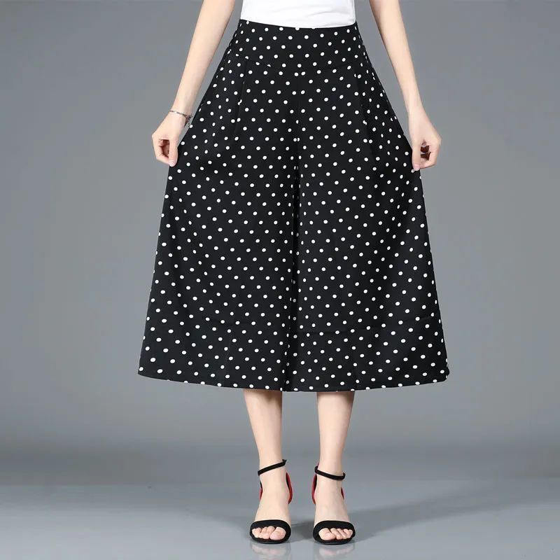 ❤️【M-5XL】2026 Noi pantaloni largi imprimați cu talie înaltă【40-100KG】