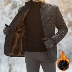 🧥🔥 Jachetă de iarnă bărbătească cu croială tridimensională 3D - Groasă și rezistentă la vânt, ideală pentru vreme rece în aer liber ❄️✨