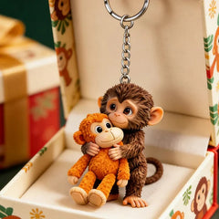 🏆Ultima zi cu o reducere de 60% - 🐵 Breloc Viral Punch 3D Maimuță 💕🎁Un cadou emoționant pentru iubitorii de animale, familie, prieteni și cei dragi.