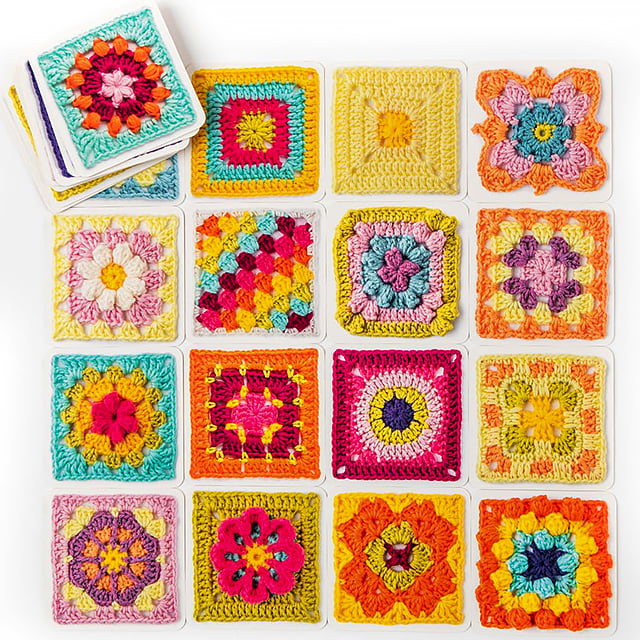 🧩🧷【50 de modele unice】Set de felicitări croșetate