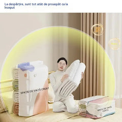 👕📦【5 bucăți 129 lei】Sacoșe de compresie pentru depozitarea hainelor; nu necesită aspirator; design consolidat.