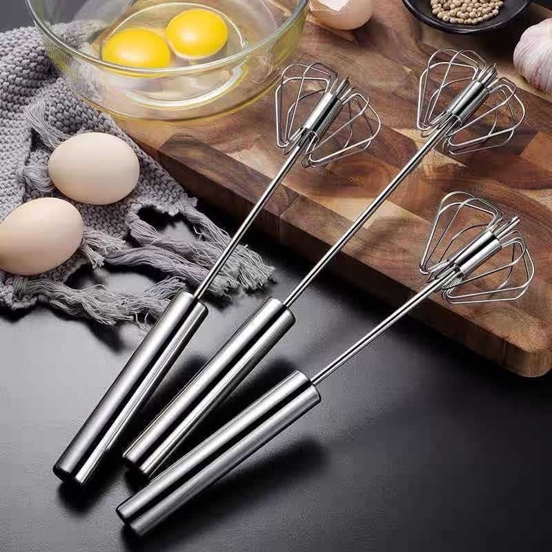 【Set de 3 piese】 Tel de ouă semiautomat din oțel inoxidabil