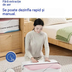 👕📦【5 bucăți 129 lei】Sacoșe de compresie pentru depozitarea hainelor; nu necesită aspirator; design consolidat.