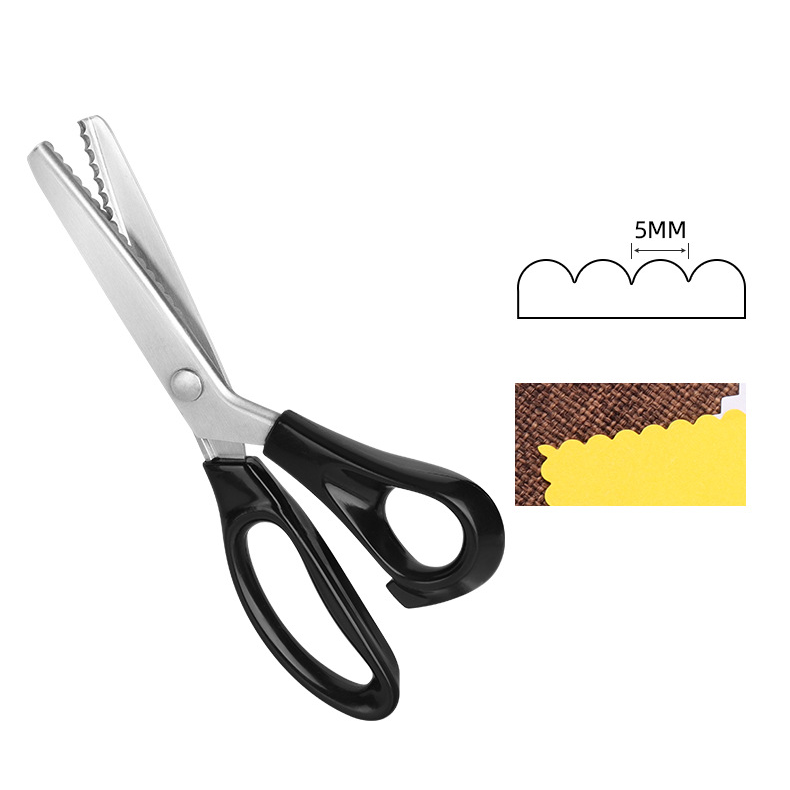 🔥✂️ Foarfece dentare pentru materiale textile, disponibile în 5 dimensiuni.