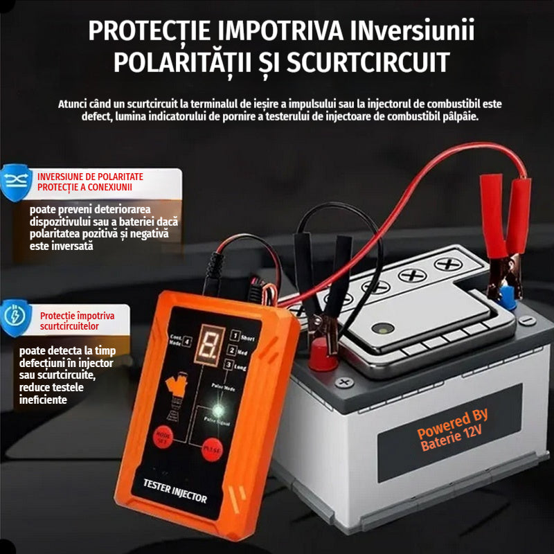 Trusă de curățare a injectoarelor de combustibil EM288, 8 tipuri de impulsuri, tester de injectoare de combustibil auto